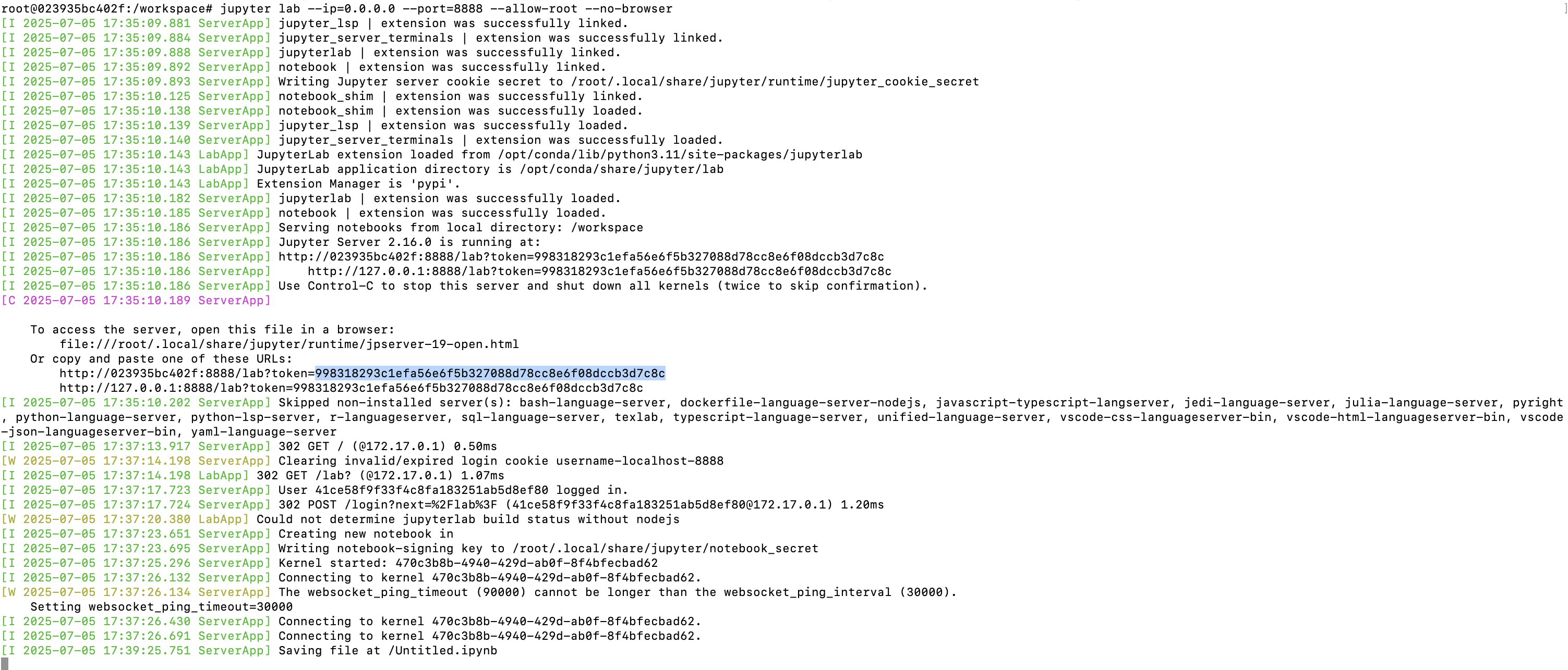 pytorch+jupyter